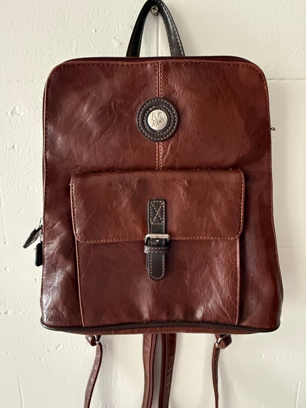 Vintage Mouflon | Brown 90s Y2K Mini Backpack
